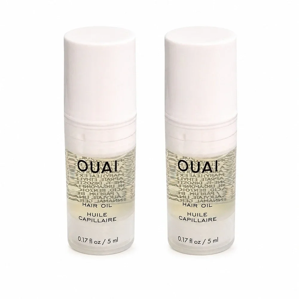 2 x OUAI Hair Oil - Travel Size 0.17 fl oz / 5 ml - Hair Care